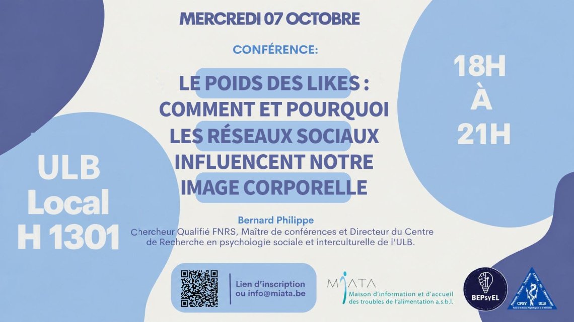 Conférence « Le poids des likes » | 7 octobre 2026